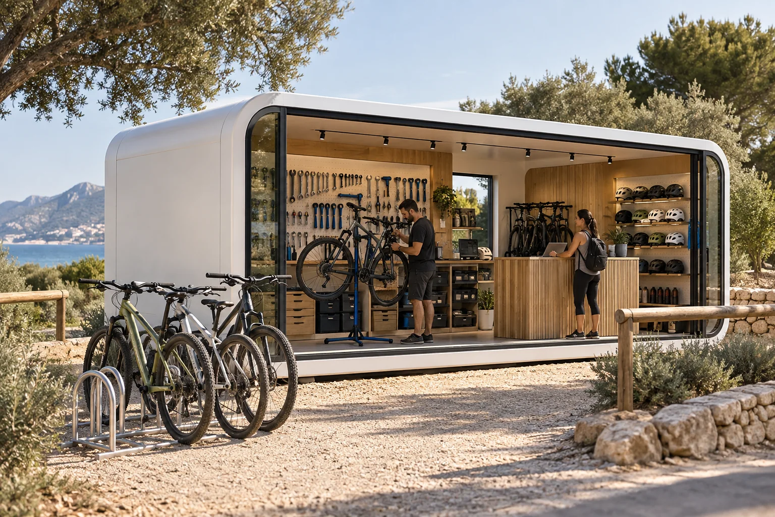Tienda y alquiler de bicicletas · Visualización del concepto