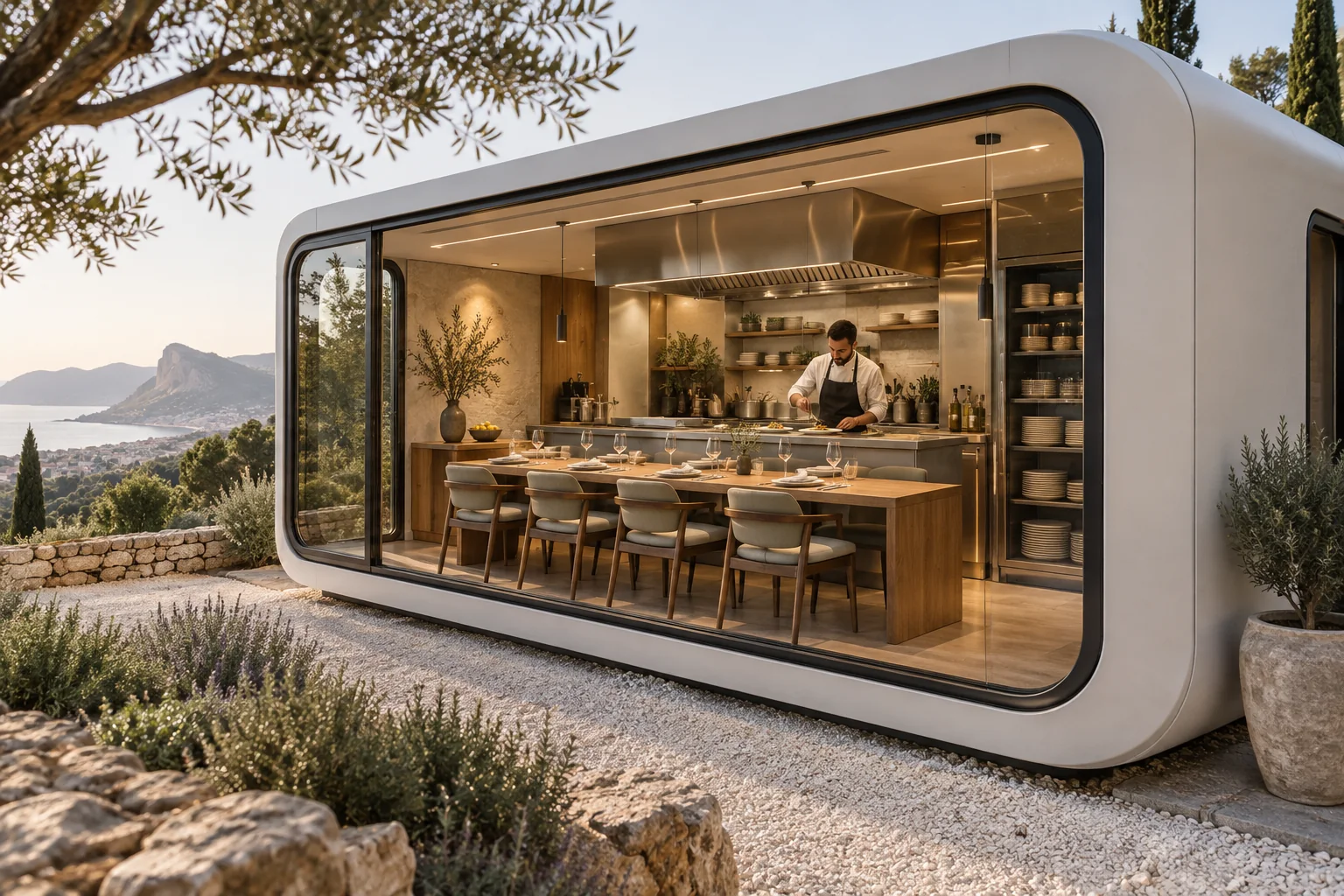 Cabina Chef’s Table · Visualización del concepto