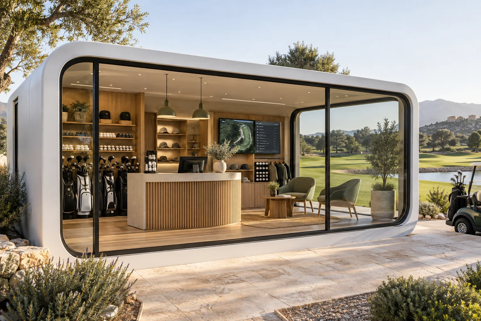 Oficina de golf · Visualización del concepto